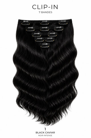 CLIP IN - BLACK CAVIAR 60"
